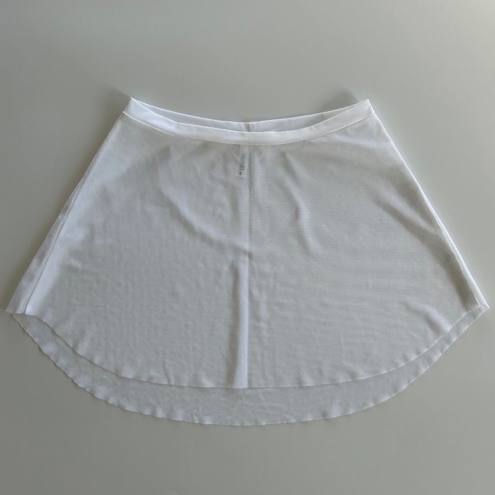 Eleve Tulip Mesh White Ballet Skirt Adult M NEVER WORN